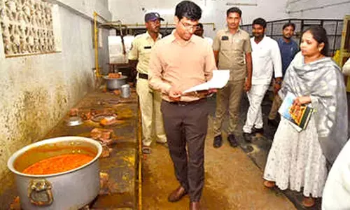 Collector inspects Yerpedu Vyasasramam