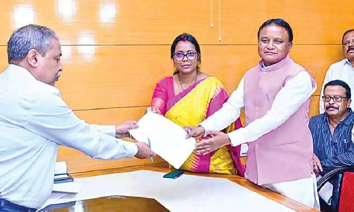 BJP’s Mamata Mohanta files nomination for RS bypoll