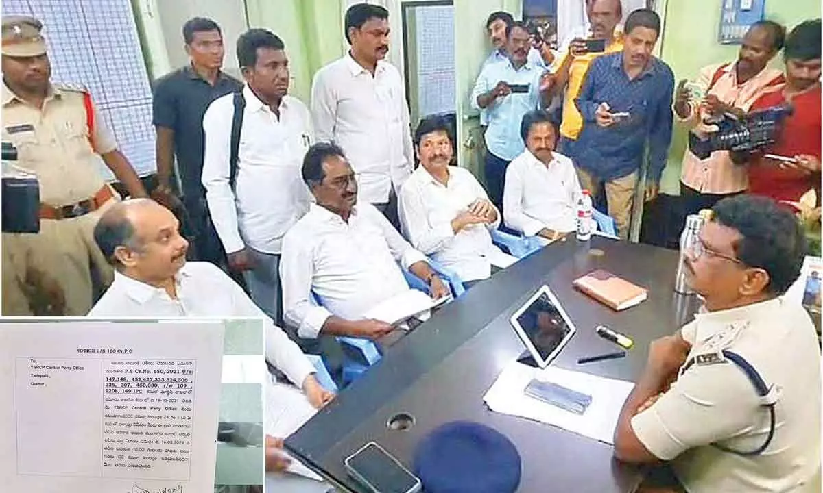 Police issue notices to YSRCP, Devineni Avinash