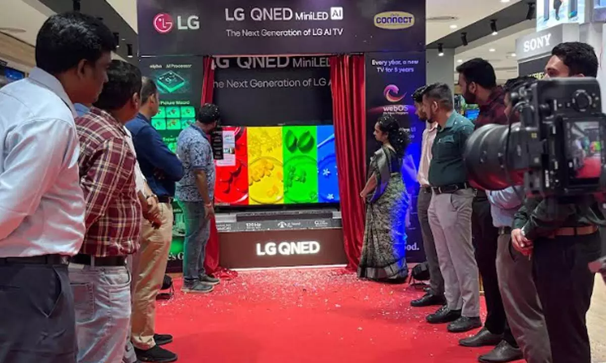 LG Electronics india launches 65-inches qned ai tv in Hyderabad