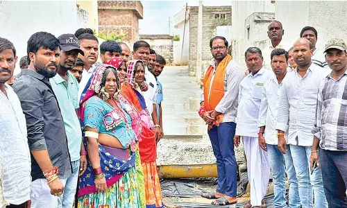 BRS leaders lays road to hamlet