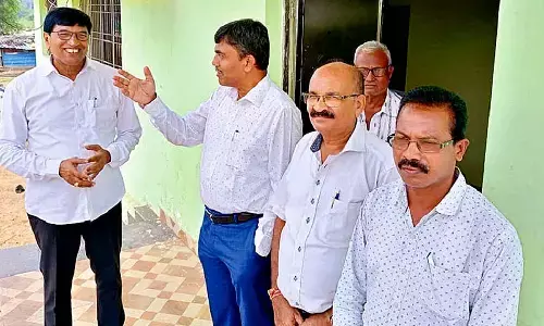 i&pr director samal visits Jharsuguda hockey stadium