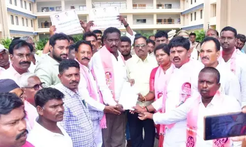 BRS Party Conducts Successful Dharna for Rs. 2 Lakh Farmer Loan Waiver