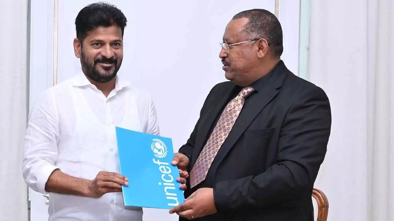 UNICEF Chief Meets CM Revanth Reddy