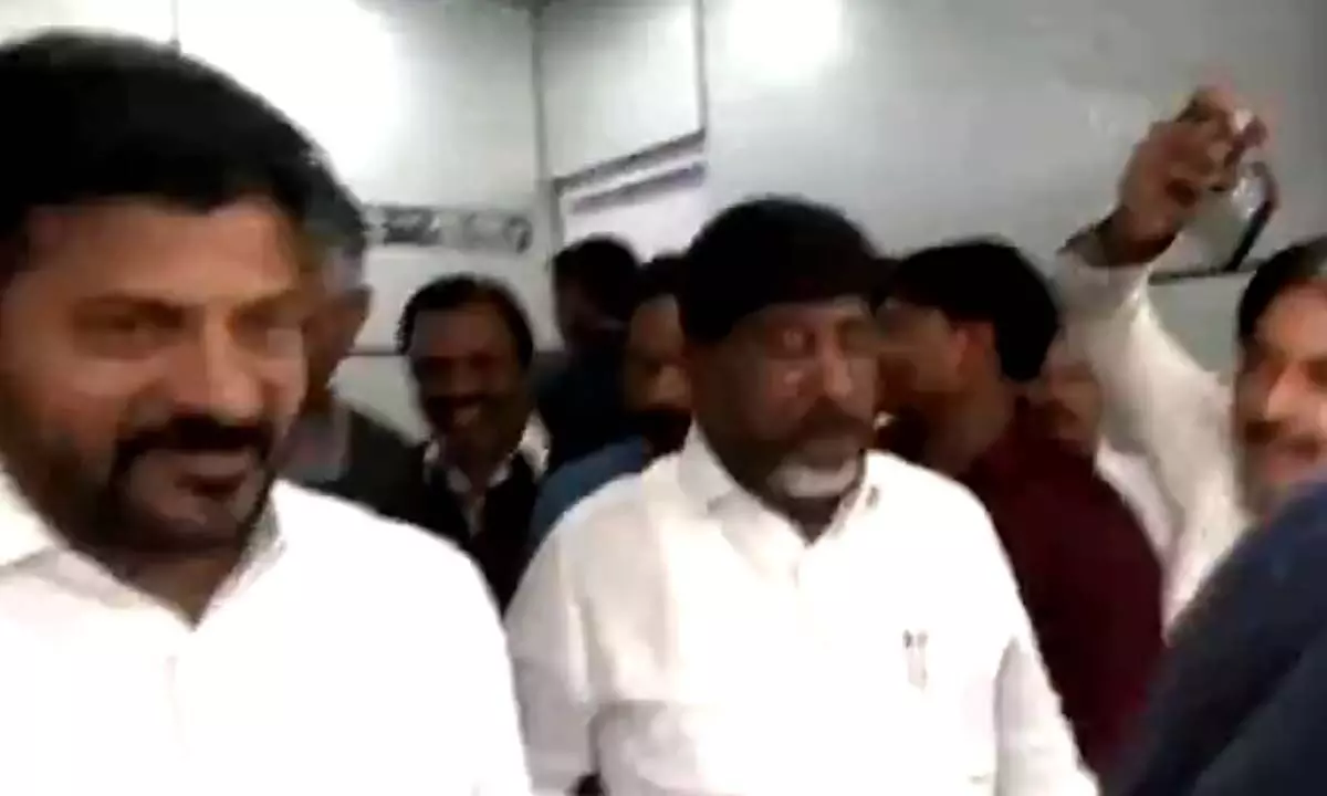 Telangana CM Revanth Reddy met Party top officials at AICC Delhi