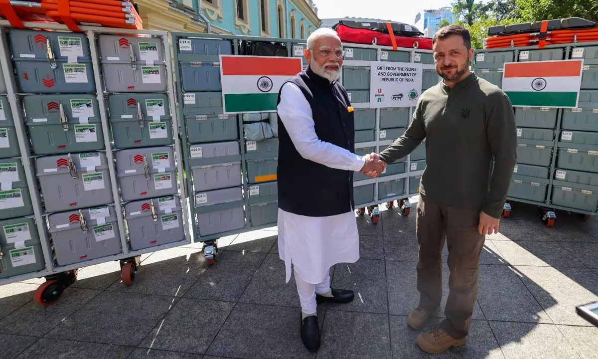 PM Modi presents 4 BHISHM Cubes to Ukraine for emergency medical care