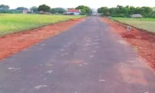 A rural road laid by MGNREGA workers