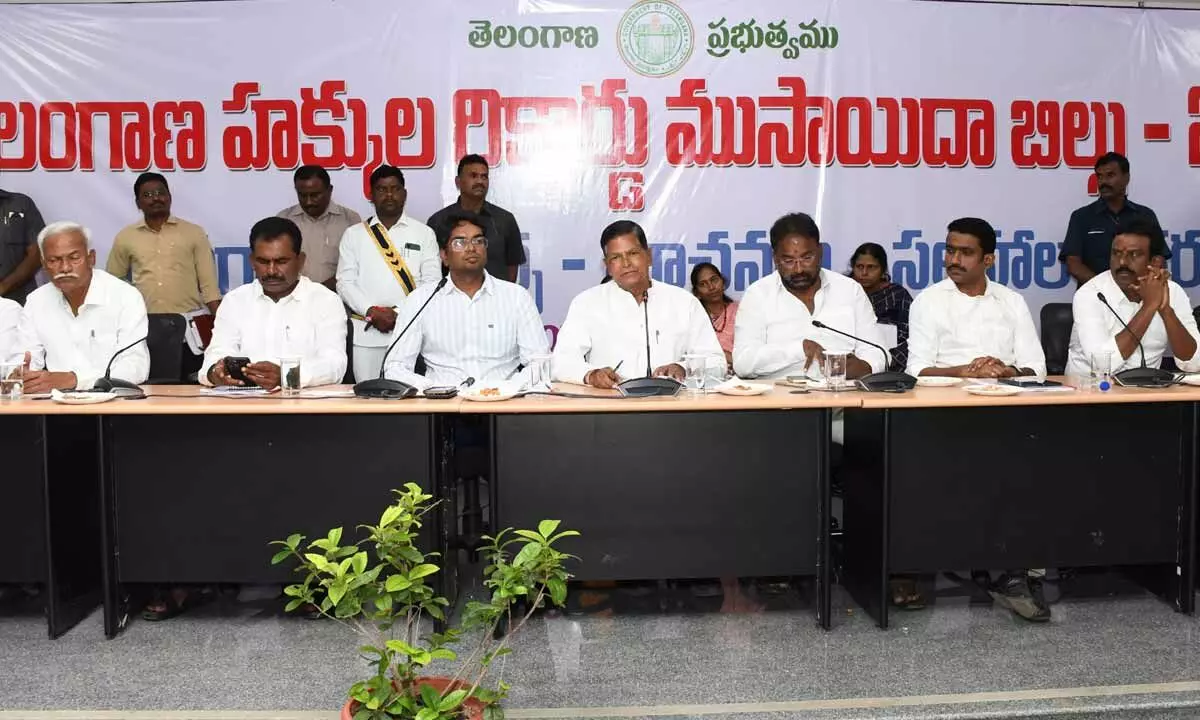 Wanaparthy collector assures considering peoples views on Telangana Land Rights Act 2024