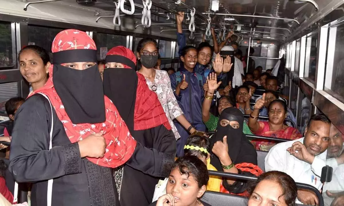 Women in state saved `2,750 cr by travelling in RTC buses: Ponnam