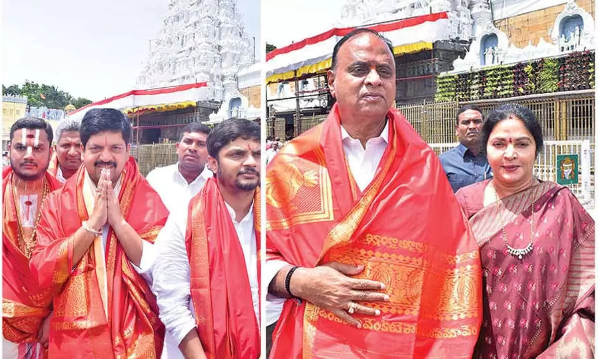 Kollu Ravindra visits Tirumala