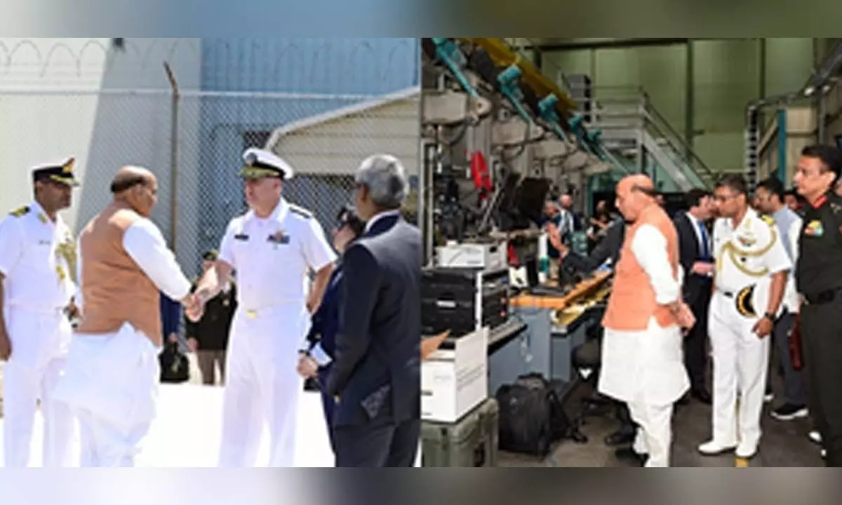 Rajnath Singh visits US Naval Warfare Centre, explores collaboration on Indigenous defence technologies