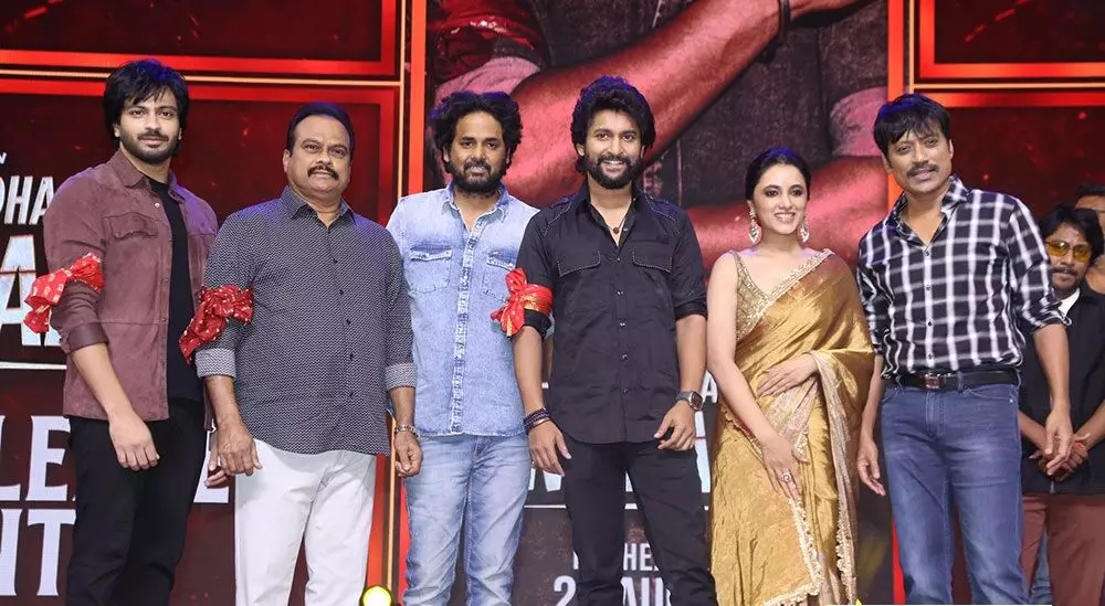 Nani’s ‘Saripodha Sanivaaram ’pre-release event raises the bar ahead of release