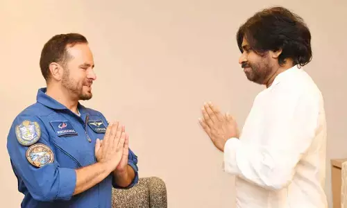 Russian Cosmonaut Sergei Korsakov Meets AP Deputy CM Pawan Kalyan