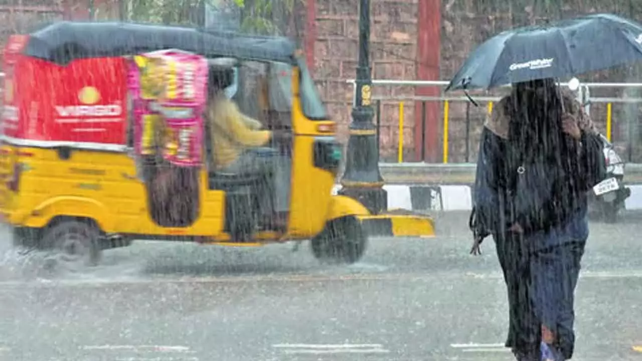 Moderate Rainfall Expected in Telangana, Yellow Alert Issued for 12 Districts