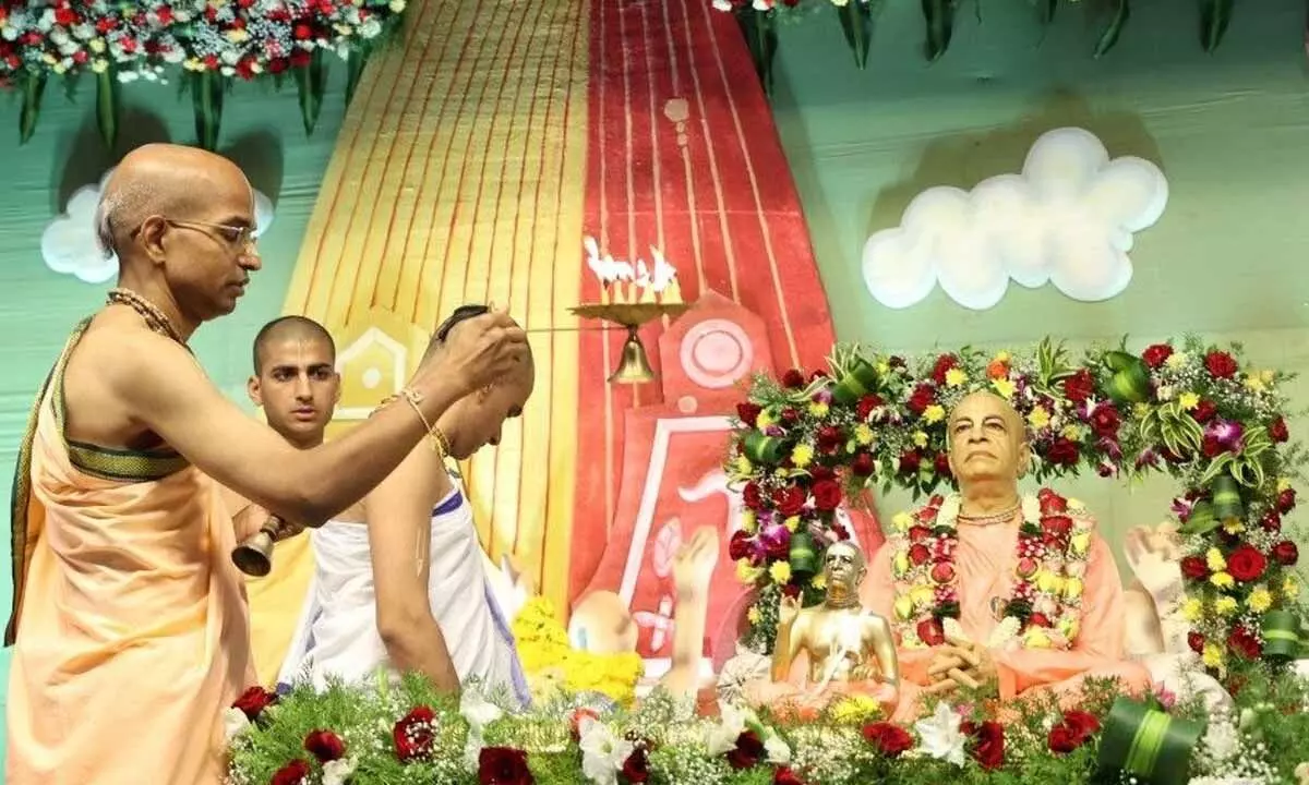 Vyasa Puja, Nandotsavam held at Hare Krishna Golden Temple