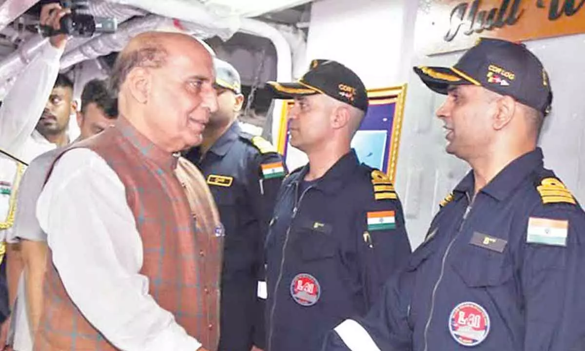 Rajnath to attend a programme at Naval Base today