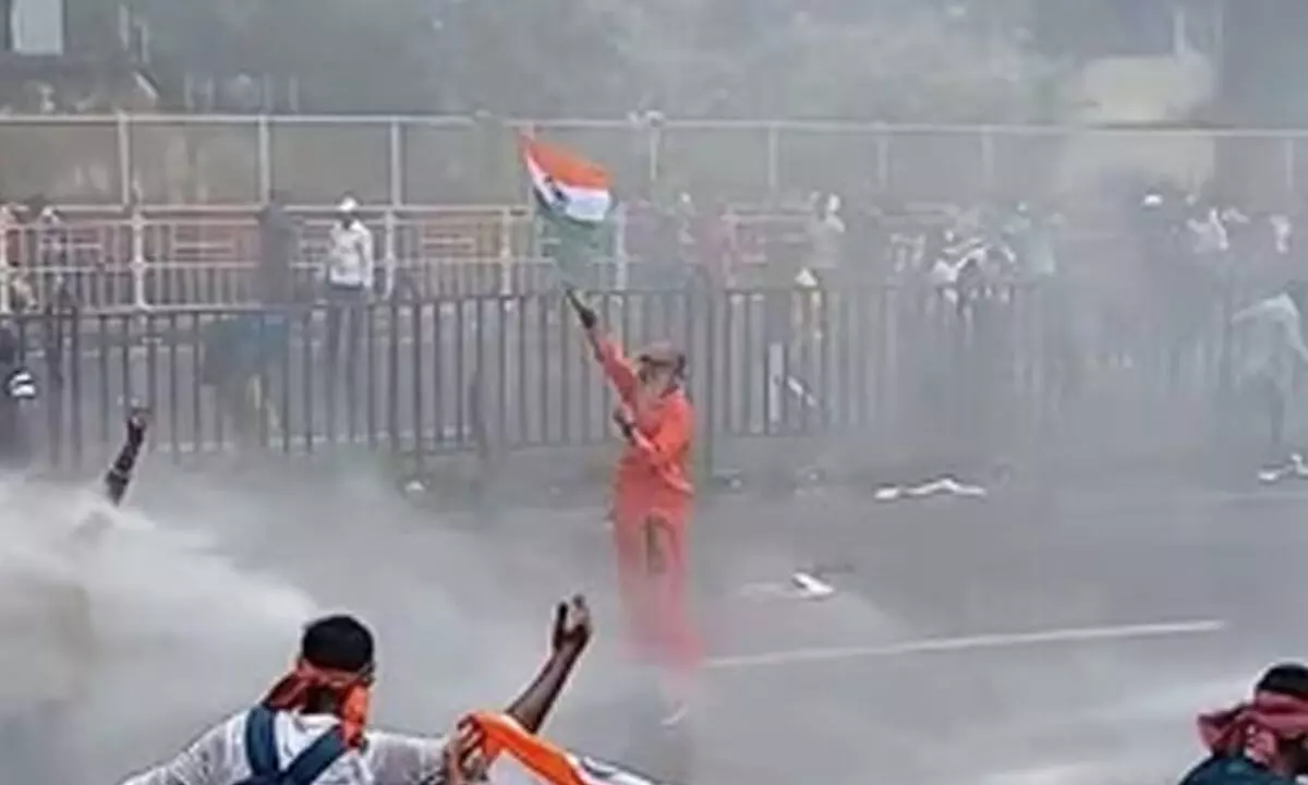 Monk braving water cannons in Kolkata most powerful image of protest: Amit Malviya