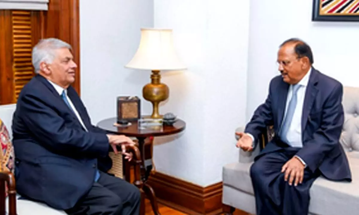 NSA Doval meets Lankan President Ranil Wickremesinghe in Colombo