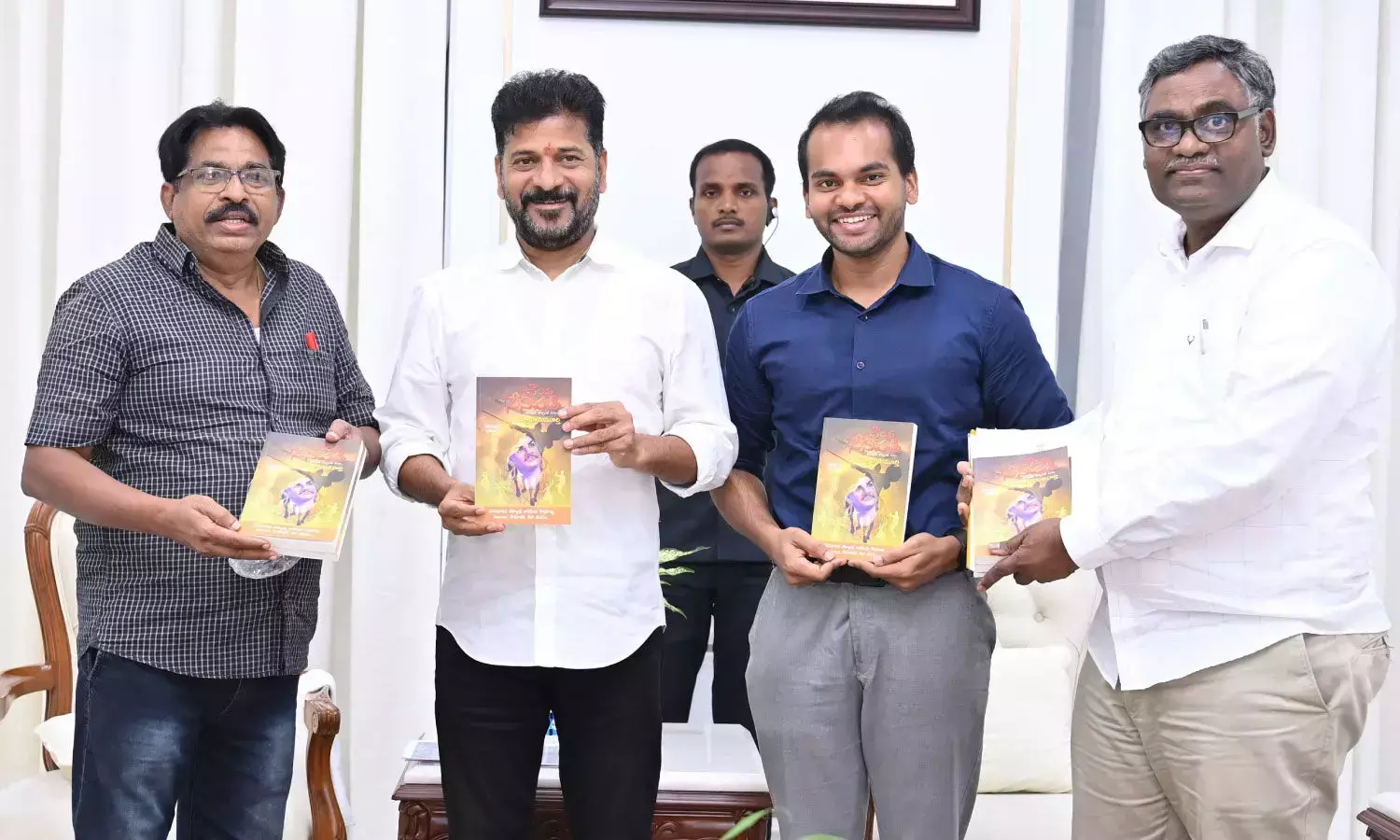 CM Revanth Reddy Unveils Historical Fiction Novel Jaya Senapati