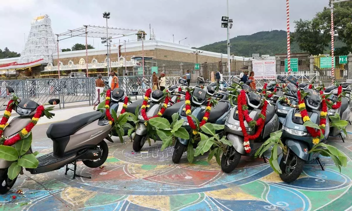 15 electric scooters donated to TTD