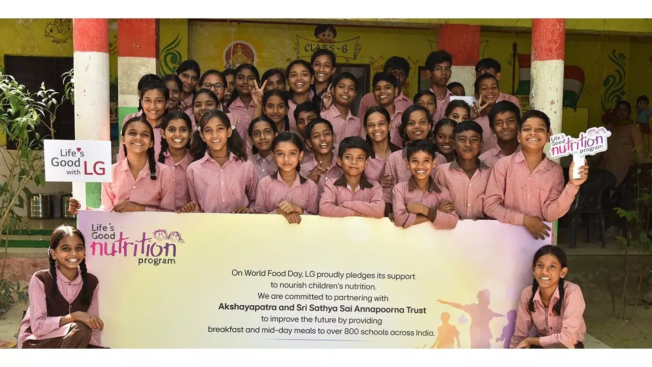 LG ELECTRONICS INDIA ORGANISES ENGAGING ACTIVITIES AND SERVE NUTRITIOUS MEALS TO STUDENTS AT MPUPS HIMYATH SAGAR SCHOOL, HYDERABAD