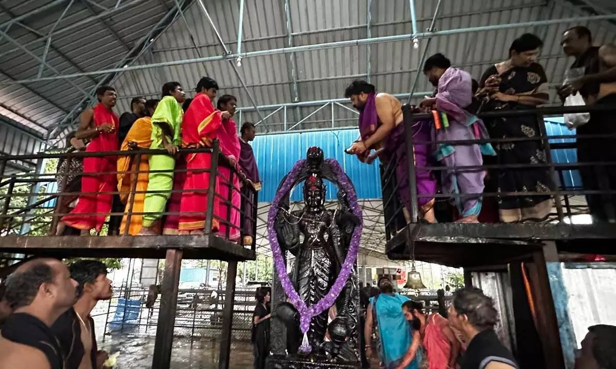 Shani Trayodashi Celebrations: Grand Tila Tyla Abhishekam for Shani Dev