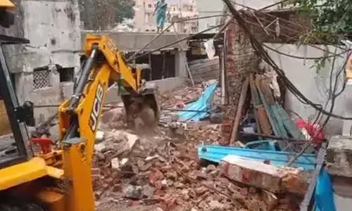 HYDRAA demolishes Illegal constructions at Gaganpahad