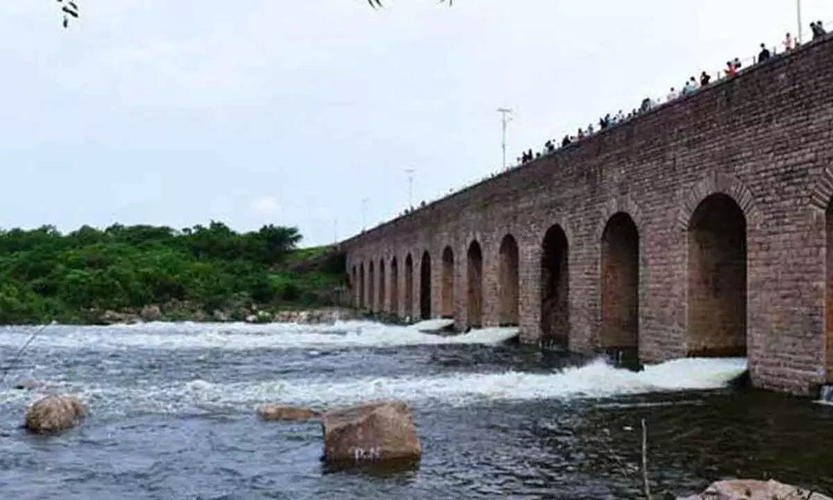 Heavy Floodwaters Inundate Gandipet and Himayat Sagar Reservoirs in Hyderabad