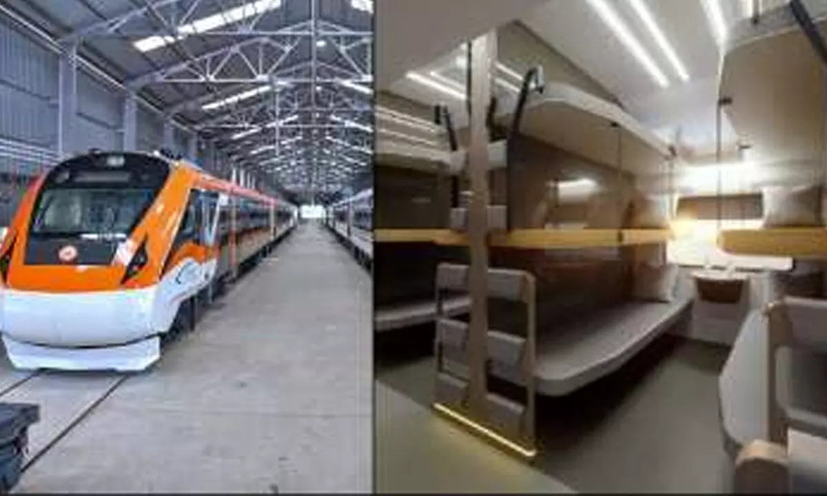 Railway Min Vaishnaw unveils Vande Bharat sleeper coach