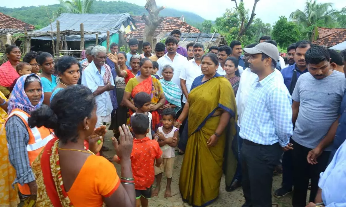 Overflowing floods submerge villages