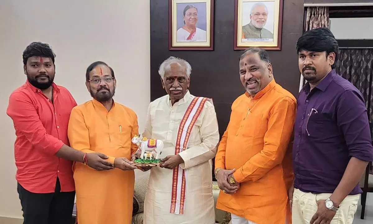 Bandaru Dattatreya praises film team for exploring Sanatana Vedic themes