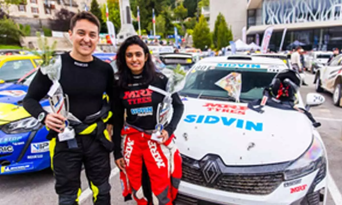 Pragathi makes impressive debut in gravel rally; finishes 15th in Rallye Terre de Lozere