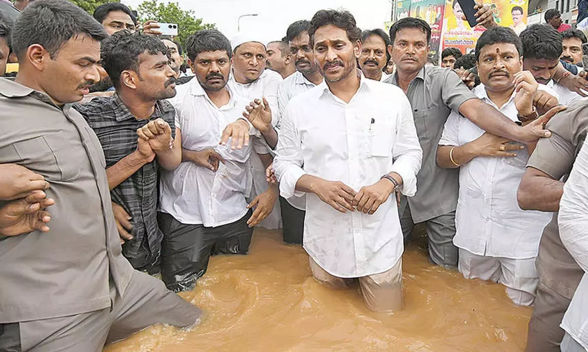 YSRCP plays politics in troubled waters