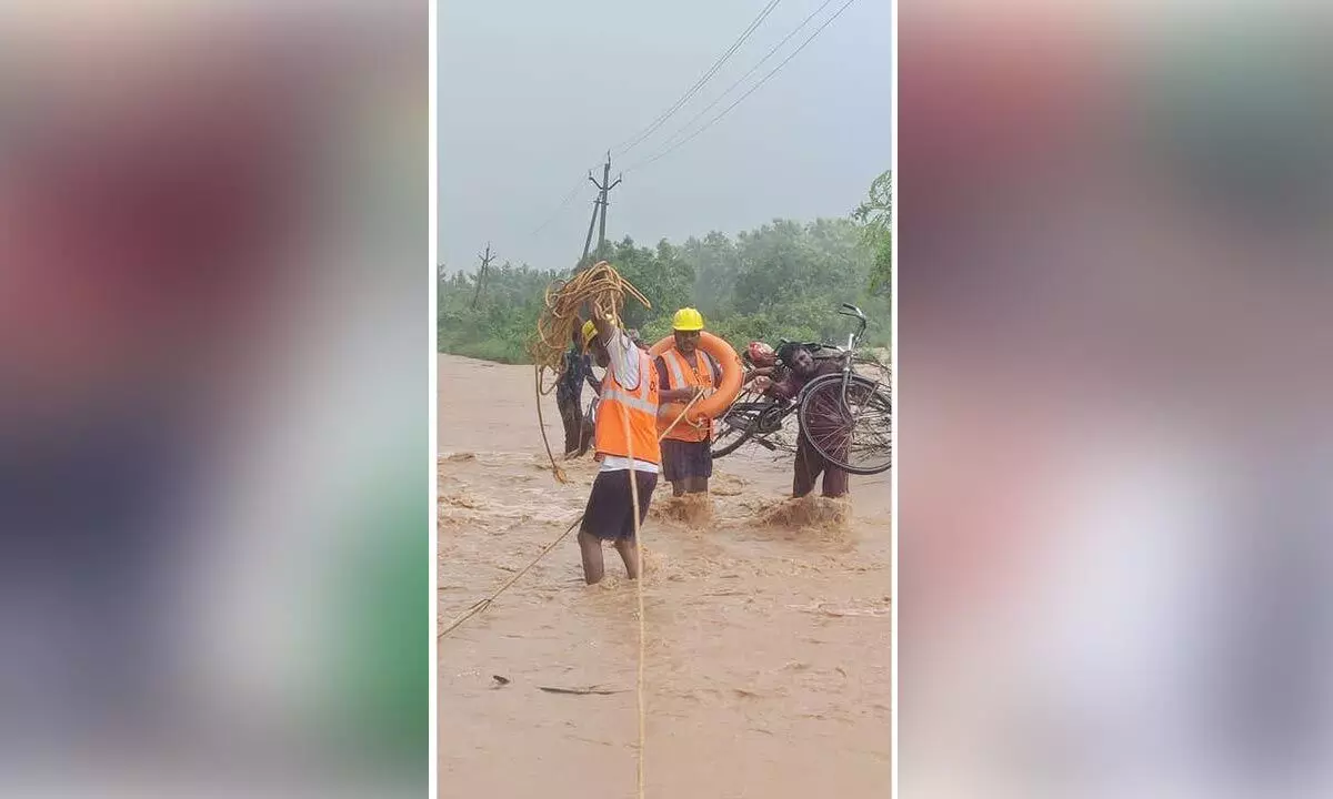 SDRF teams rescue 100 people