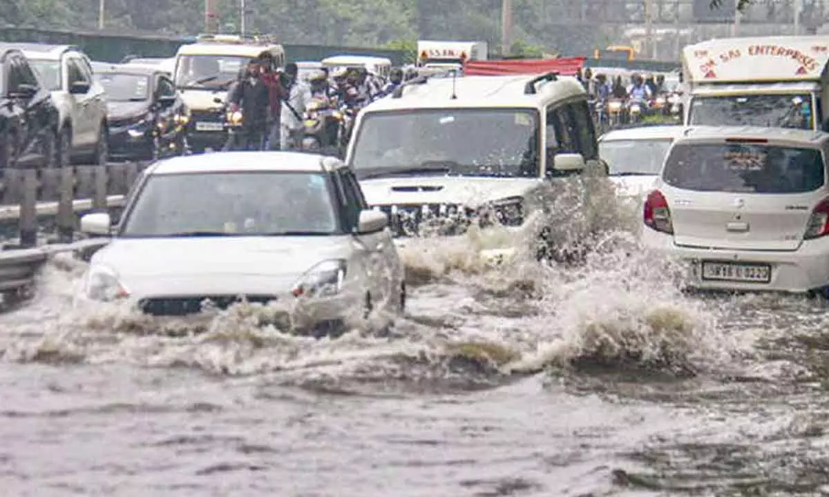 Waterlogging in parts city