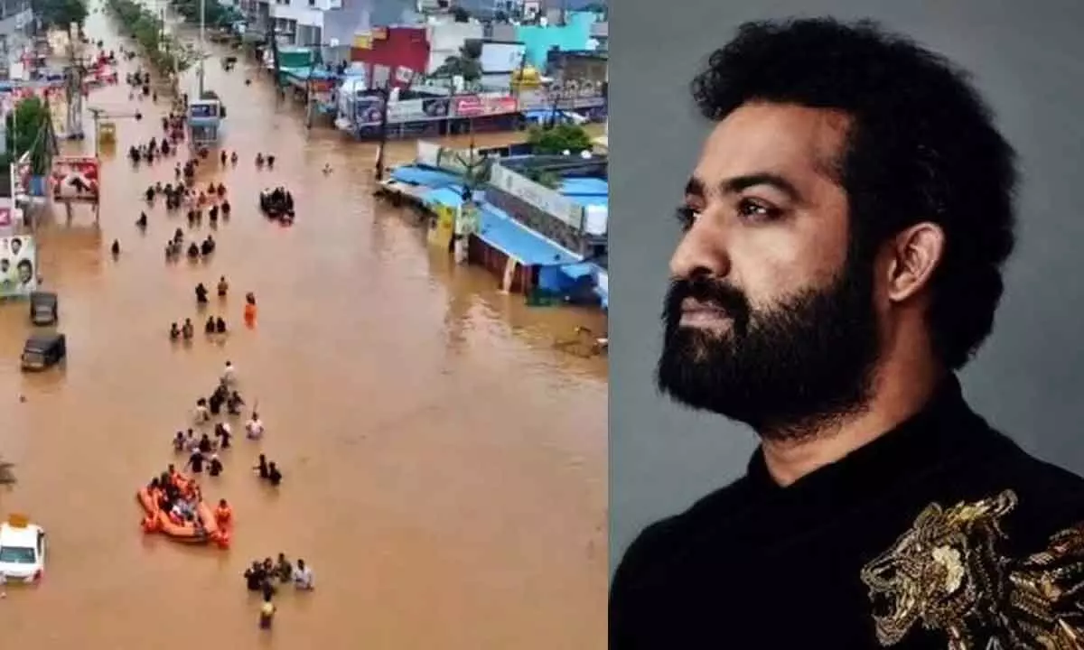 NTR Donates Rs. 50 lakh each to AP, Telangana flood victims