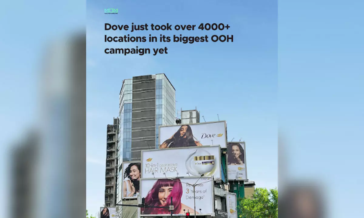 Dove’s biggest OOH campaign highlights the power of the 10-in-1 Deep Repair Hair Mask