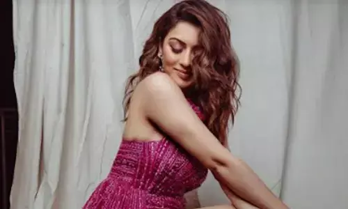 Hansika shimmers in pink sequined dress
