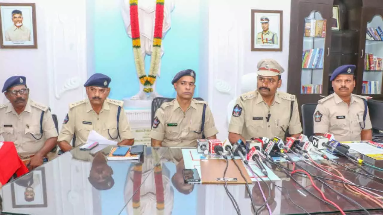 SP L Subbarayudu speaking to the media in Tirupati on Tuesday