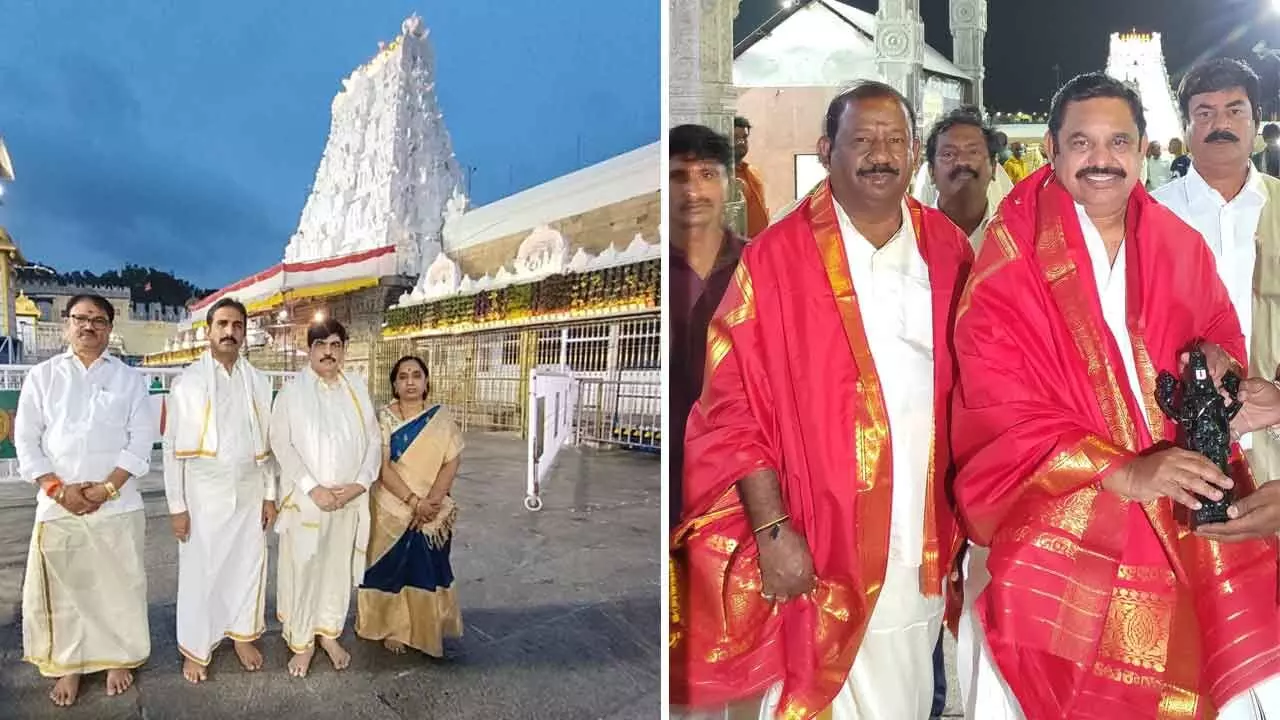 HC Judge, ex-TN CM have darshan of Lord Venkateswara