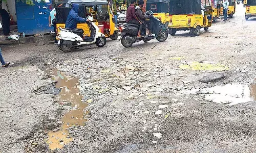 Rains ravage roads across Hyderabad; potholes, craters greet commuters