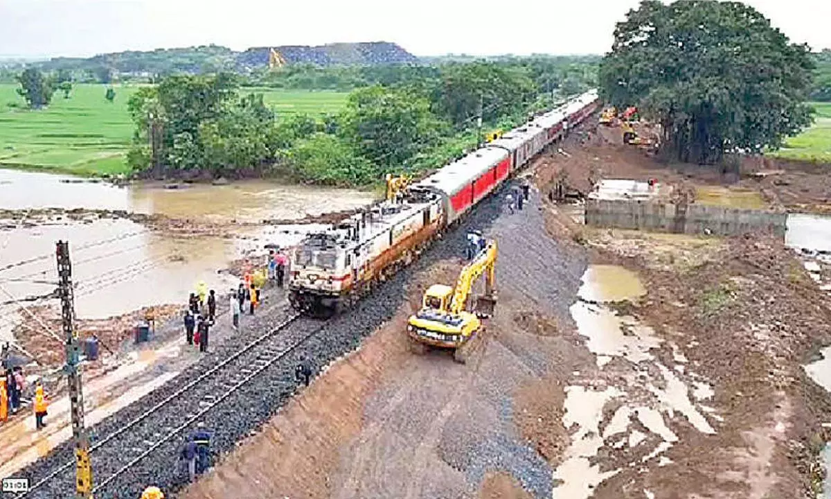 SCR swiftly restores railway tracks damaged due to rains