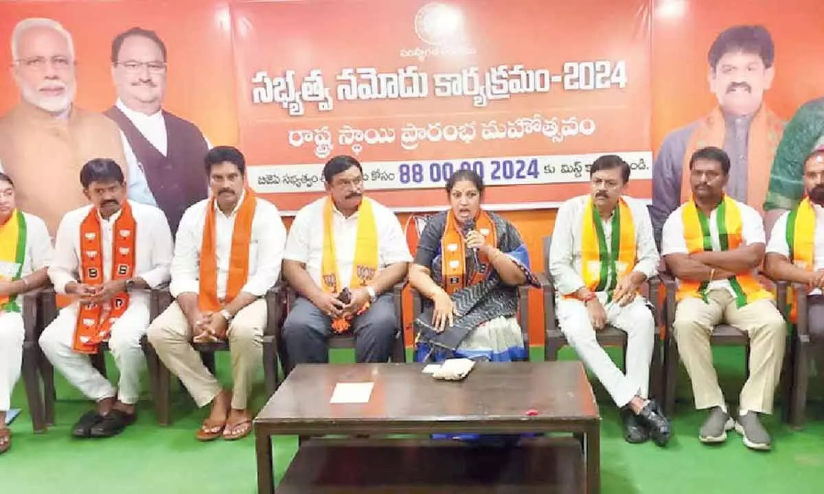 Saffron party is the largest political party says Purandeswari