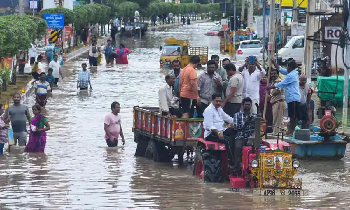 Andhra Pradesh: Vijayawada city starts recovering from floods, rain reported in Mylavaram