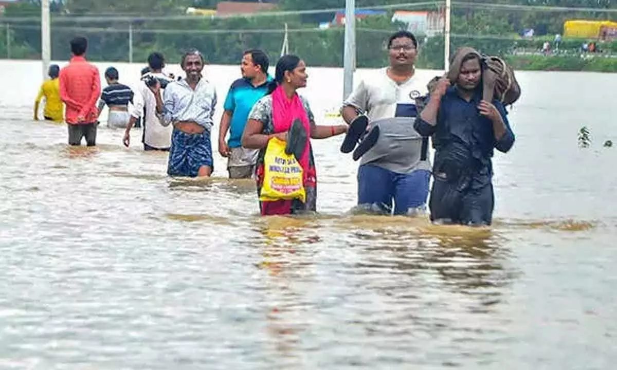 Central Team Visits Andhra Pradesh to Assess Flood Impact in Vijayawada