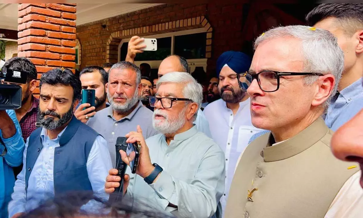 Omar Abdullah Files Nomination For Jammu And Kashmir Assembly Polls From Budgam