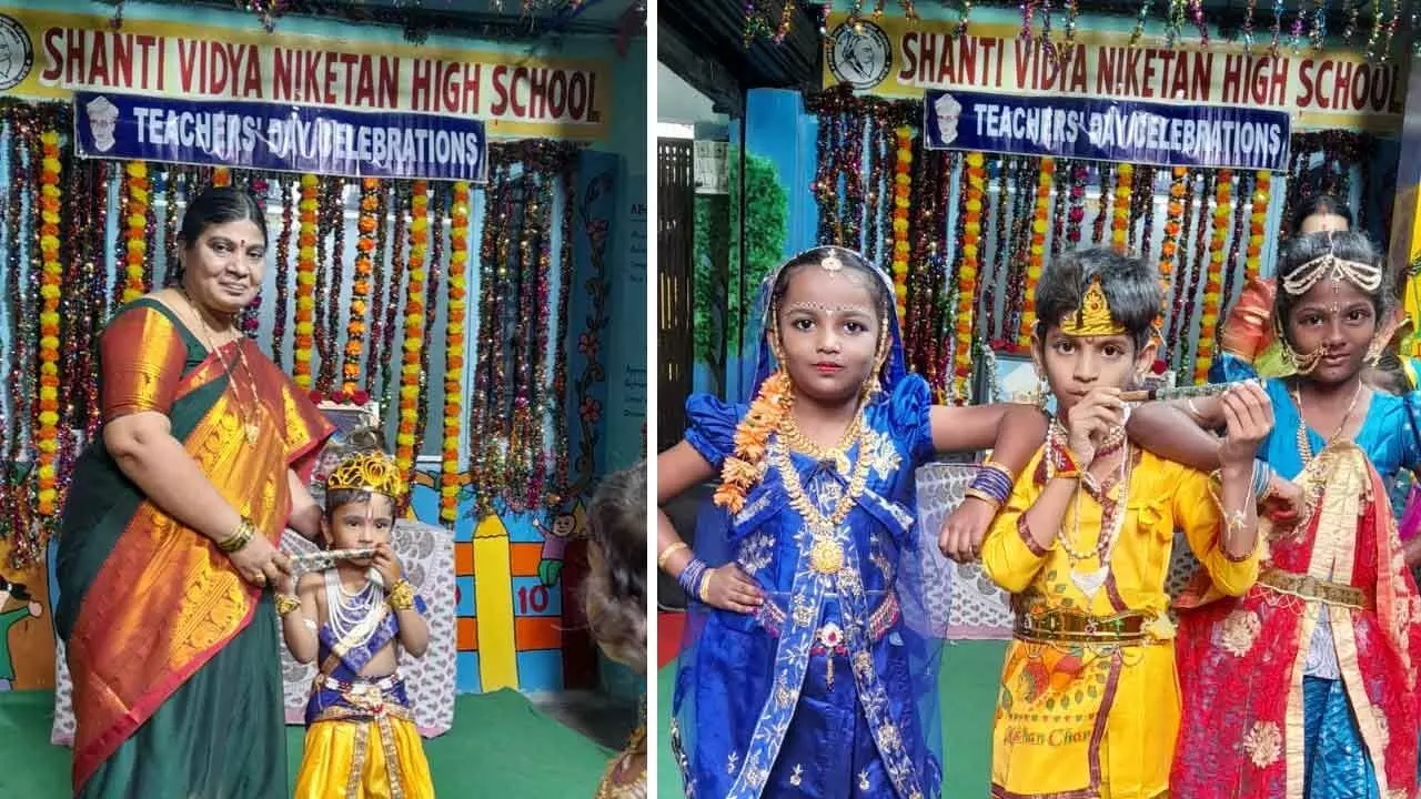 Shanti Vidyanikethan High School Celebrates Krishna Ashtami and Teacher’s Day