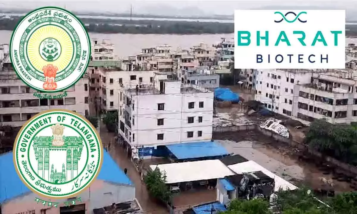 Bharat Biotech Donates INR 2 Crore to Telugu States CM Flood Relief Fund