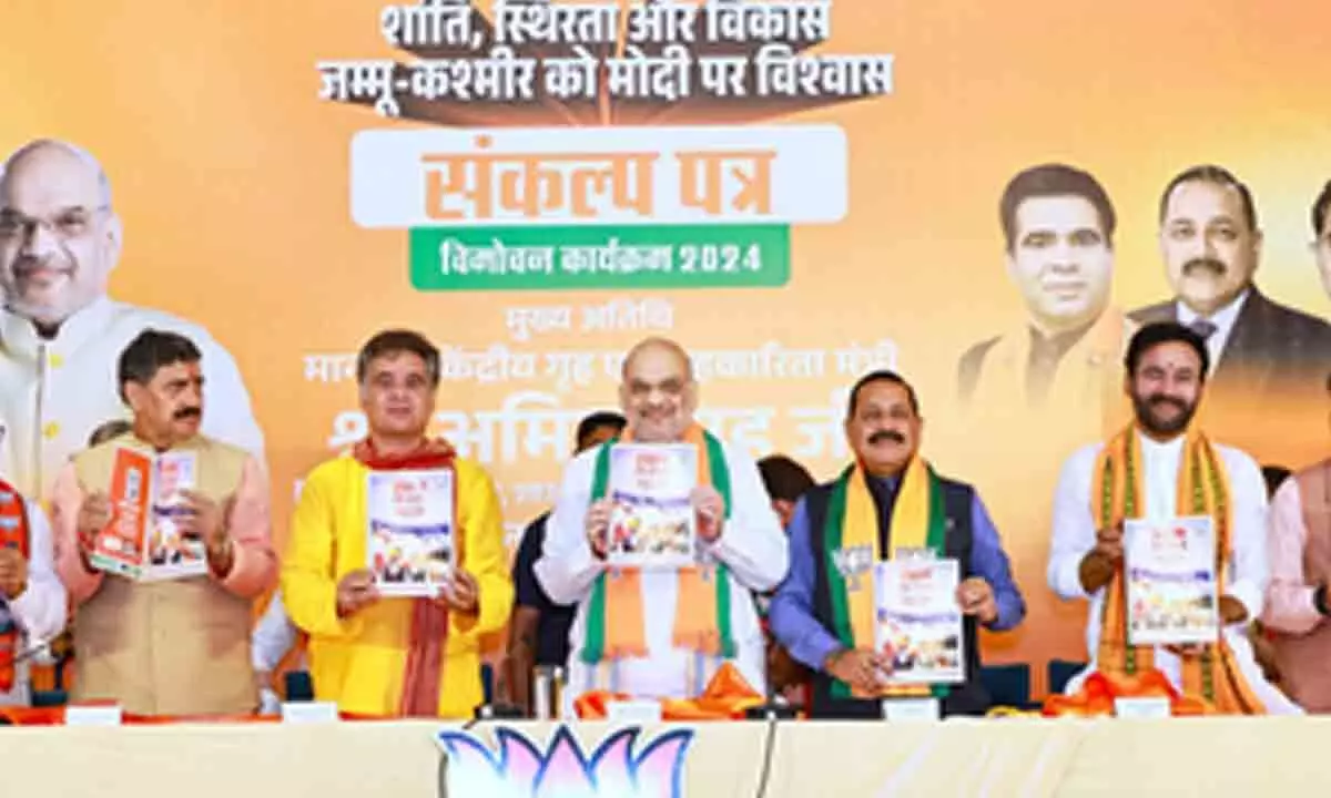 BJPs J&K election manifesto promises Rs.18,000; two free cylinders for women