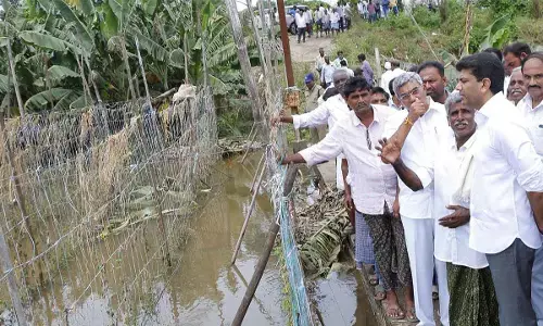 Guntur: Flooding due to illegal sand mining cause heavy loss